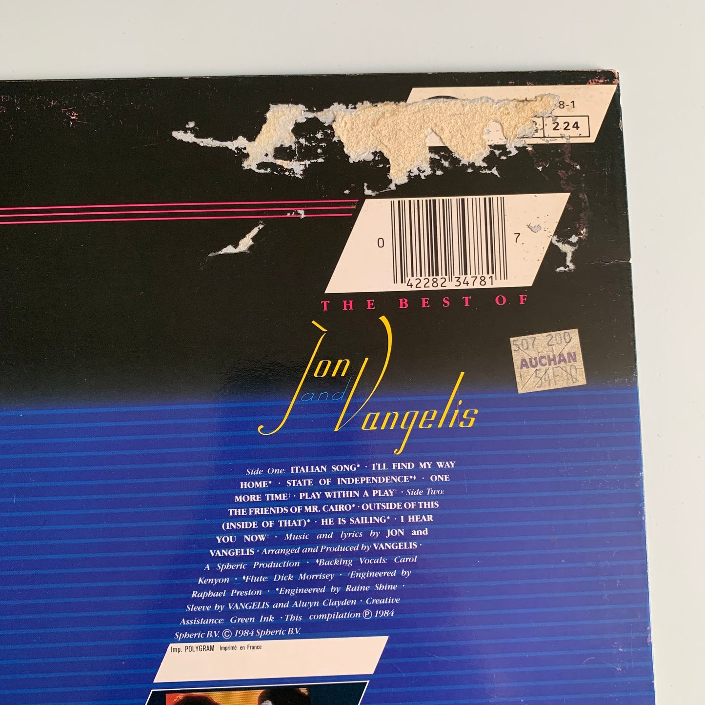 Jon And Vangelis - The Best Of Jon And Vangelis - LP 1984 Occasion