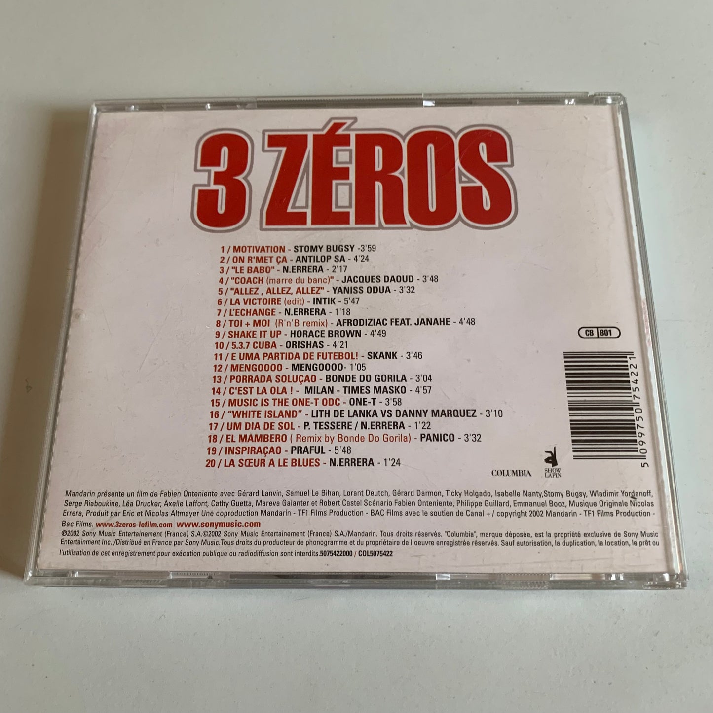 Variétés Compilation - 3 Zeros - BO Film - 2002 Occasion