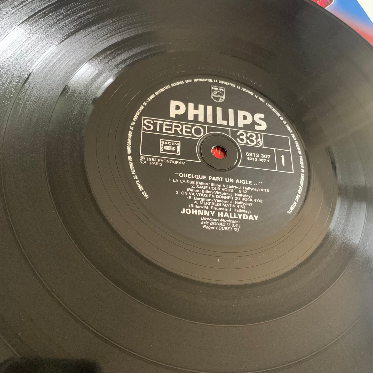 Johnny Hallyday - Quelque Part Un Aigle - LP 1982 Occasion