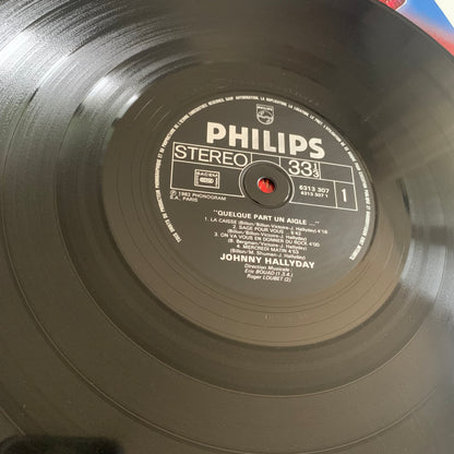 Johnny Hallyday - Quelque Part Un Aigle - LP 1982 Occasion