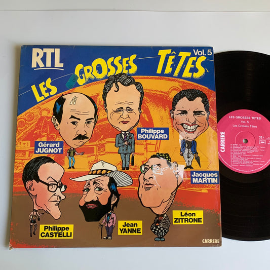 Les Grosses Têtes - Les Grosses Têtes De RTL Vol 5 - 33 tours 1983 Occasion