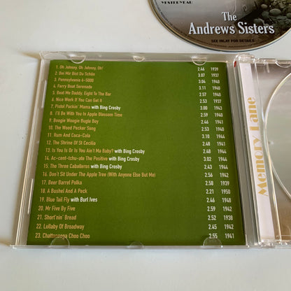 CD - The Andrews Sisters - We Remember Them Well - 2012 Occasion