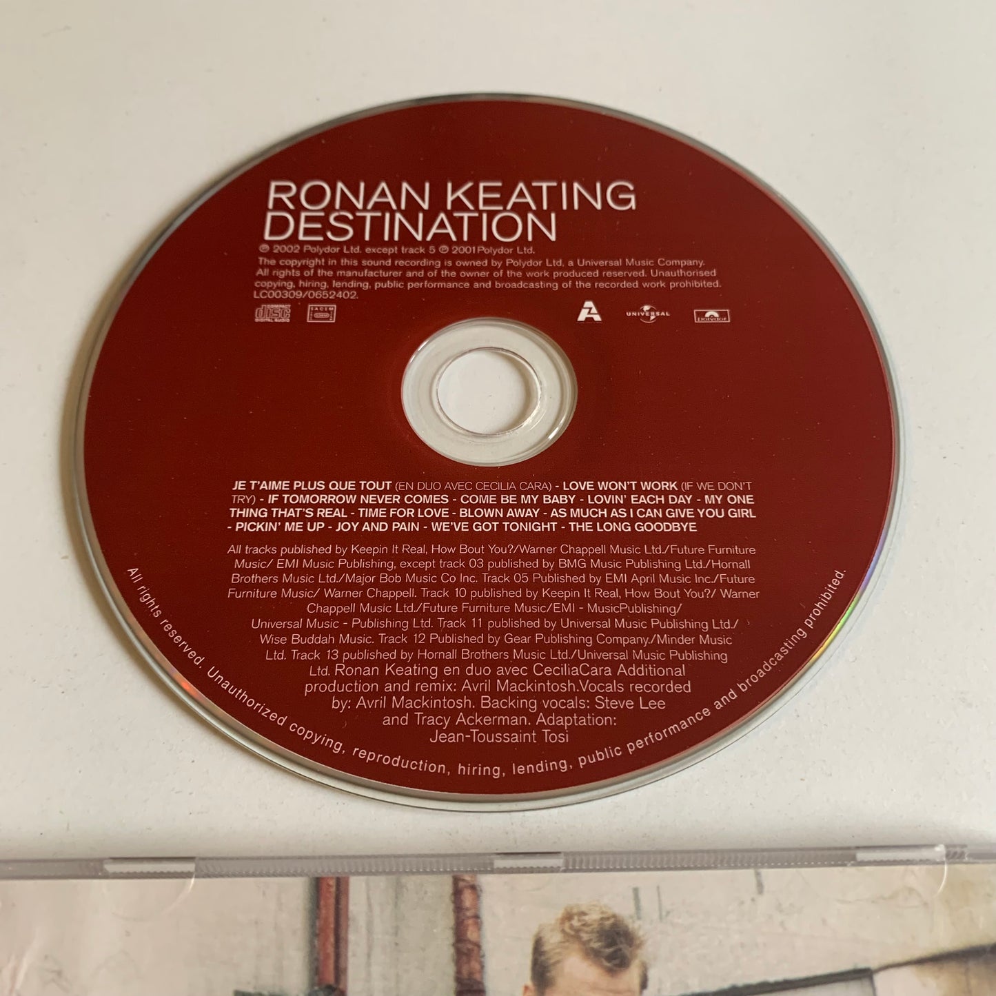 CD - Ronan Keating - Destination - 2002 Occasion