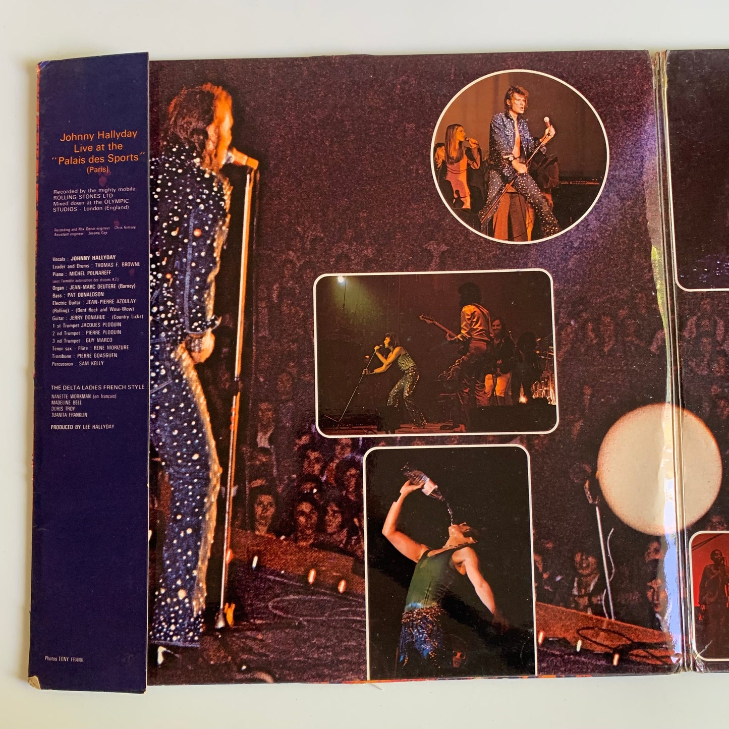 Johnny Hallyday - Live At The Palais Des Sports - Double LP 1971 Occasion