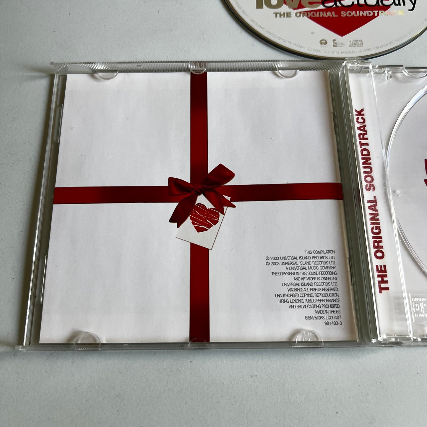 CD - Love Actually - The Original Soundtrack - 2003