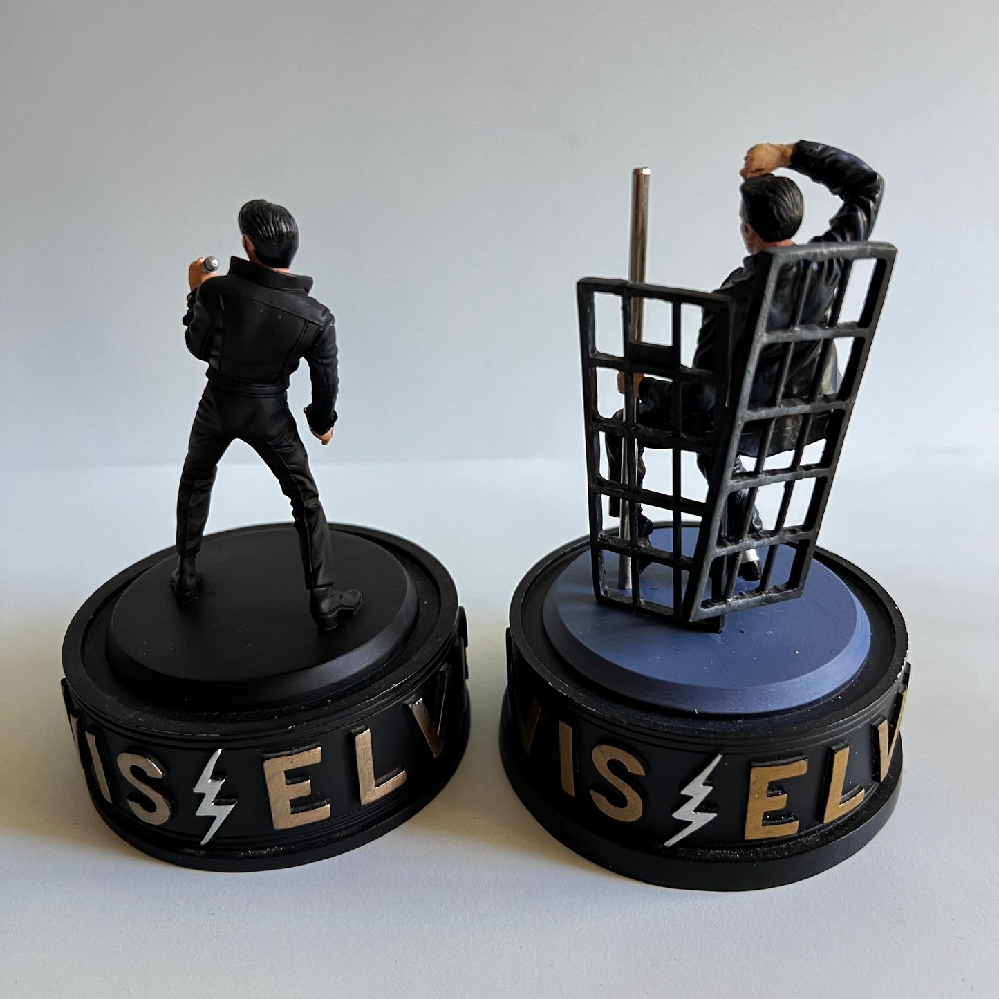 2 Figurines Elvis Presley - The King - Sings Jailhouse Rock - 1994/1998 - Limited Edition