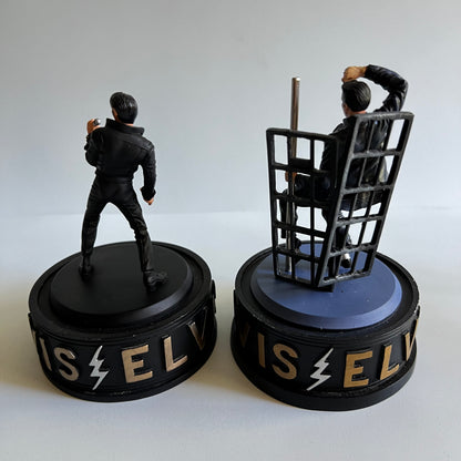 2 Figurines Elvis Presley - The King - Sings Jailhouse Rock - 1994/1998 - Limited Edition