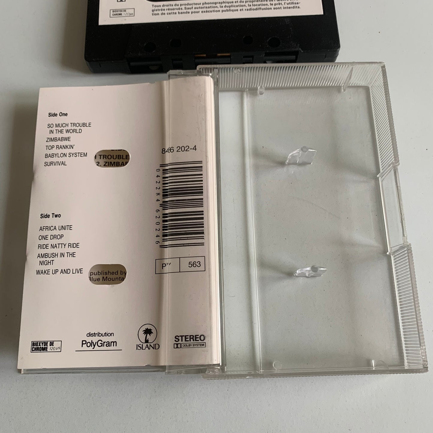 Cassette audio - Bob Marley & The Wailers - Survival - 1979 Occasion