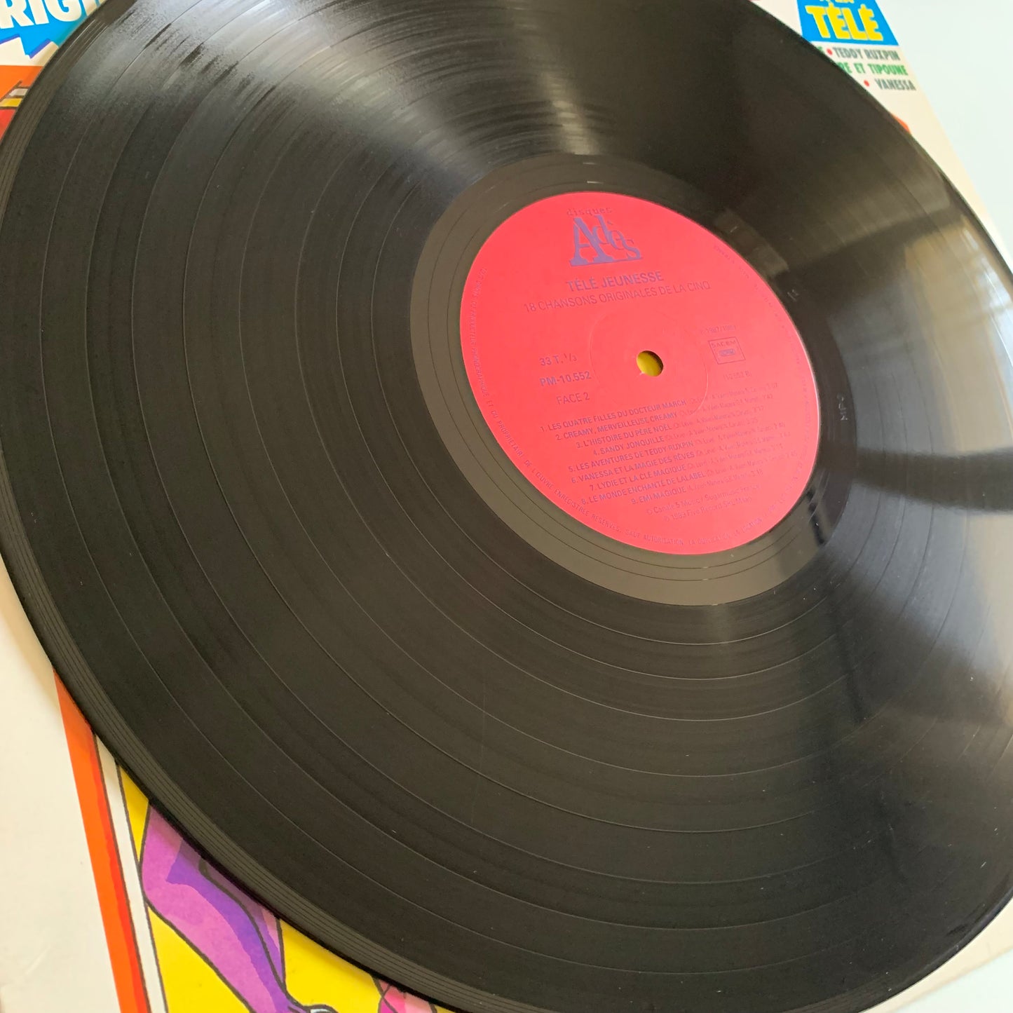 Télé Jeunesse - 18 Chansons Originales de La 5 - LP + Poster 1989