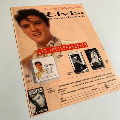 Affiche Originale Elvis - 1992 - Page de Magazine 30x23cm