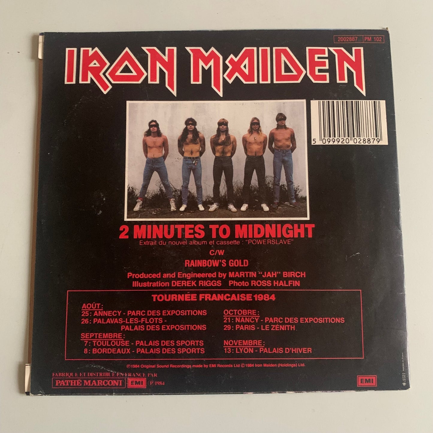 Iron Maiden - 2 Minutes To Midnight - Single 1984 Occasion