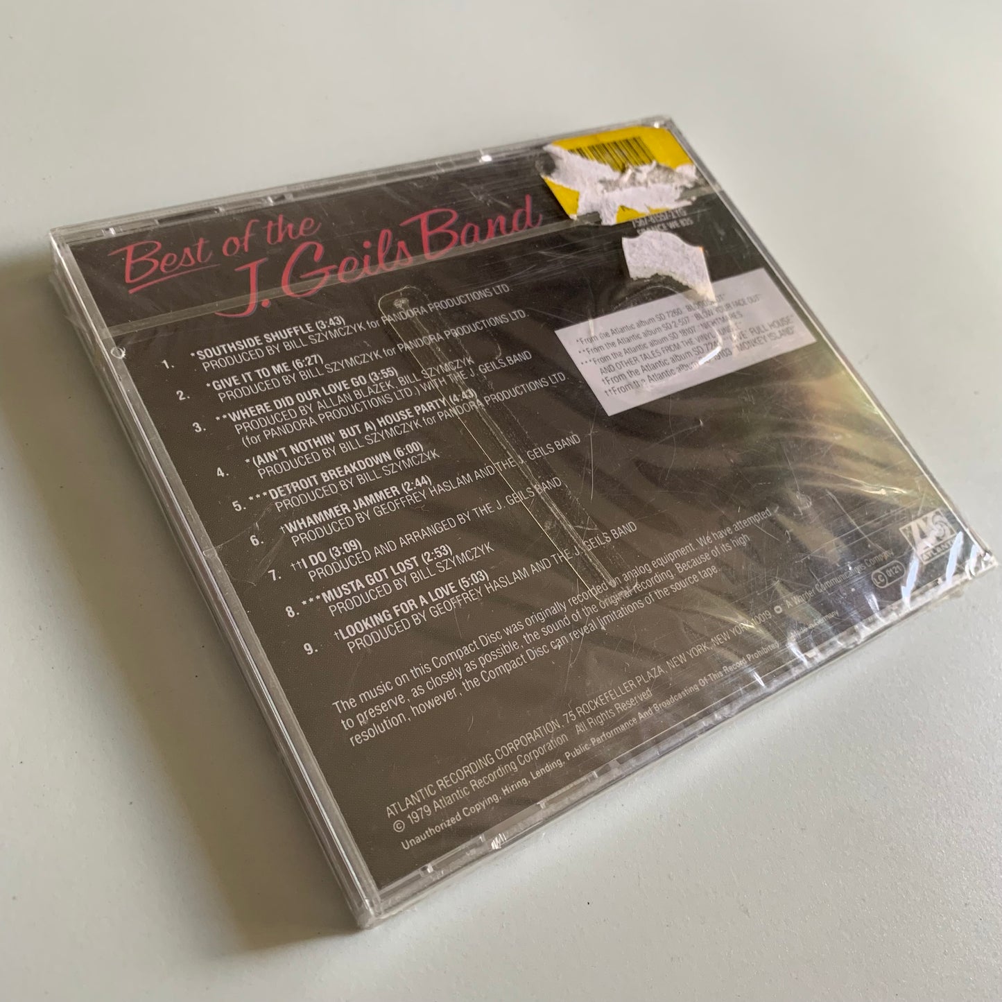 The J. Geils Band - Best Of The J. Geils Band - 1990 Neuf sous Blister