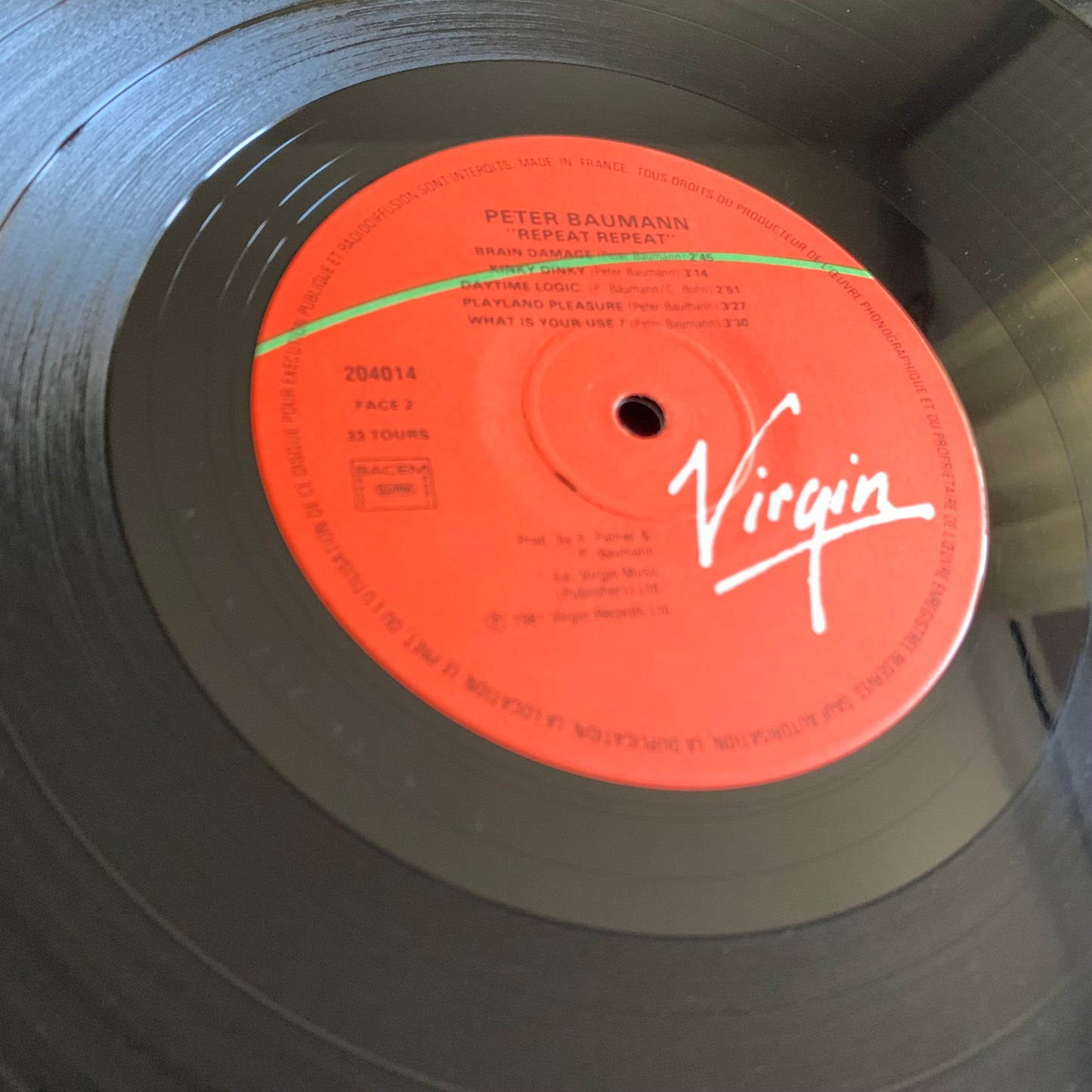 Peter Baumann - Repeat Repeat - LP 1981