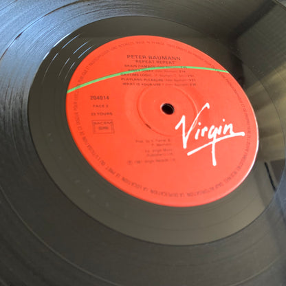 Peter Baumann - Repeat Repeat - LP 1981