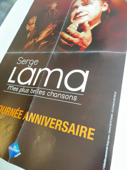Affiche Poster Original Serge Lama La Tournée Anniversaire - 60x40cm