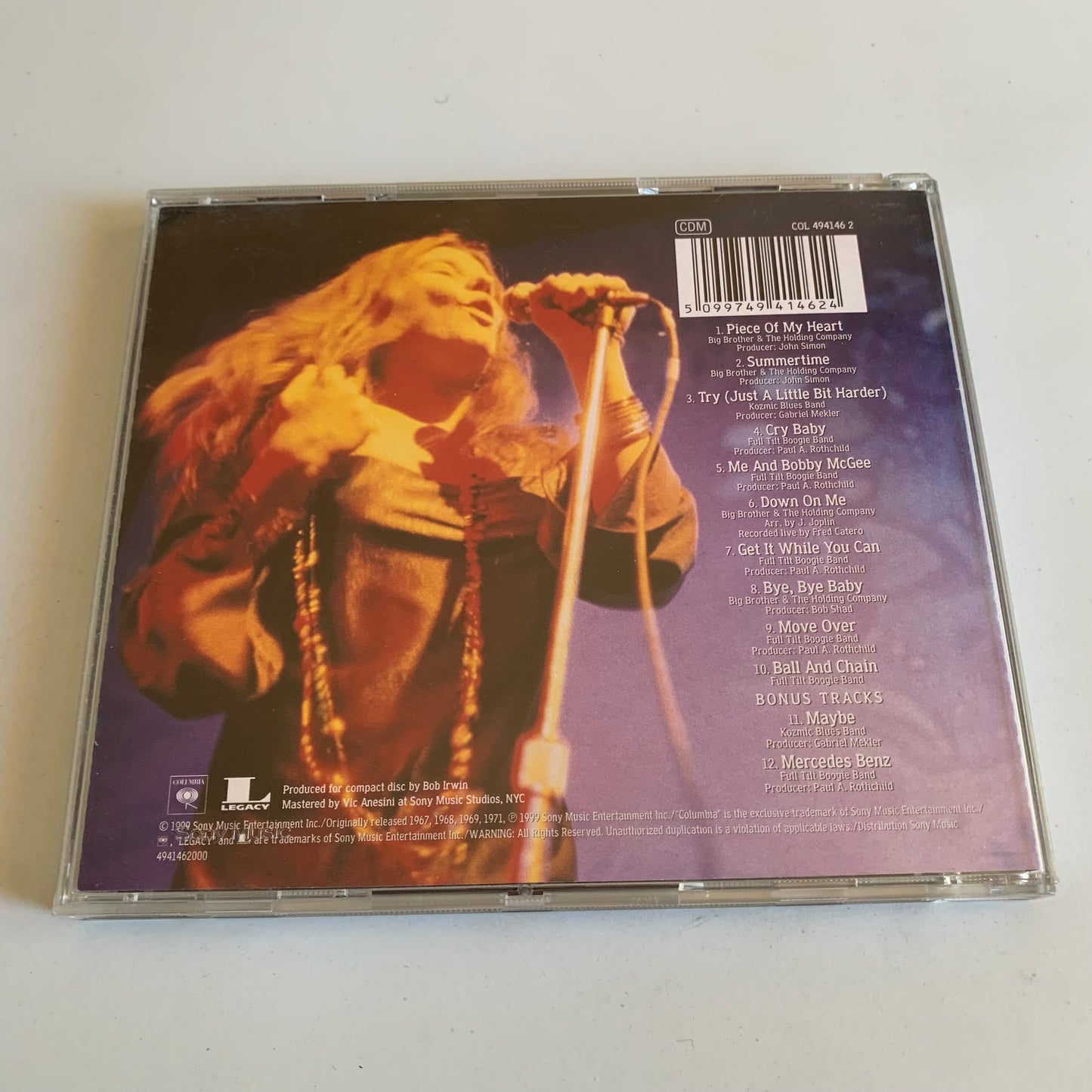 Janis Joplin - Janis Joplin's Greatest Hits - 1999 Occasion