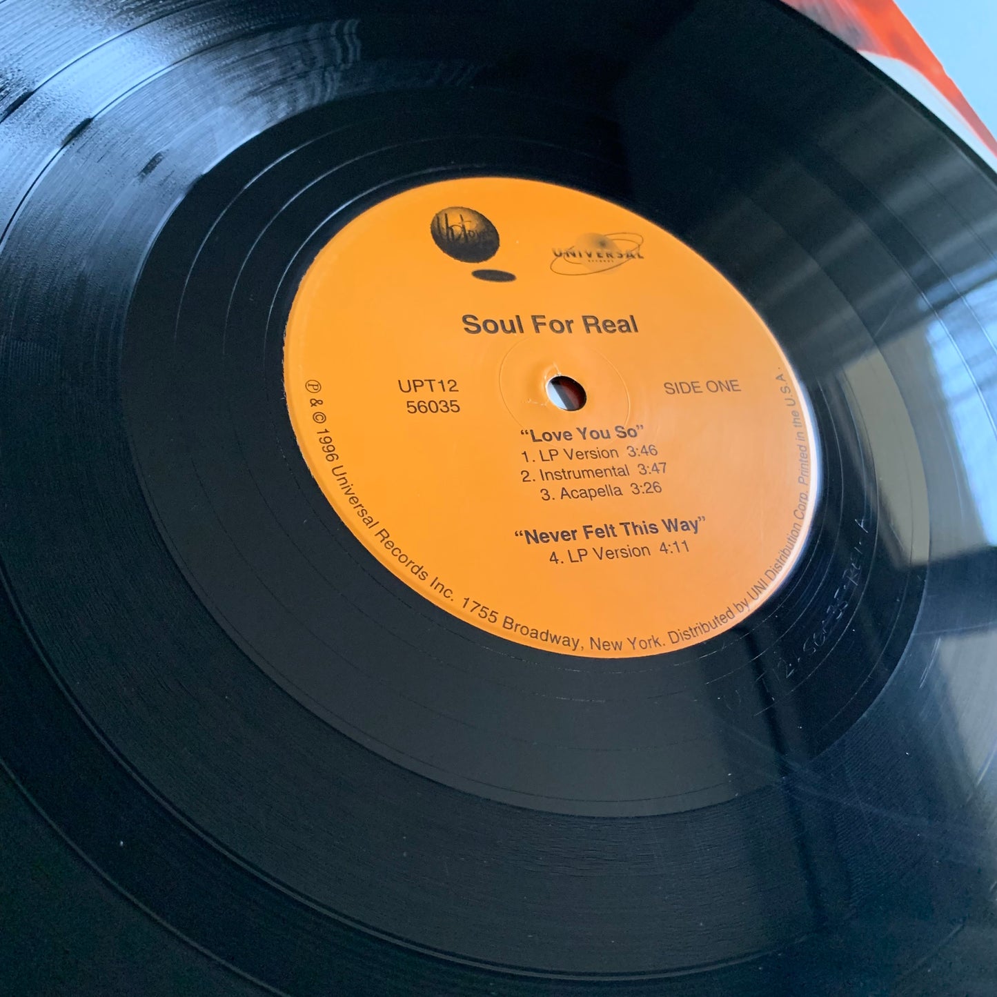 Soul For Real - Love You So - Single 1996