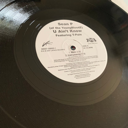 Sean Paul - T-Pain - U Ain’t Know - Maxi 2007 Occasion