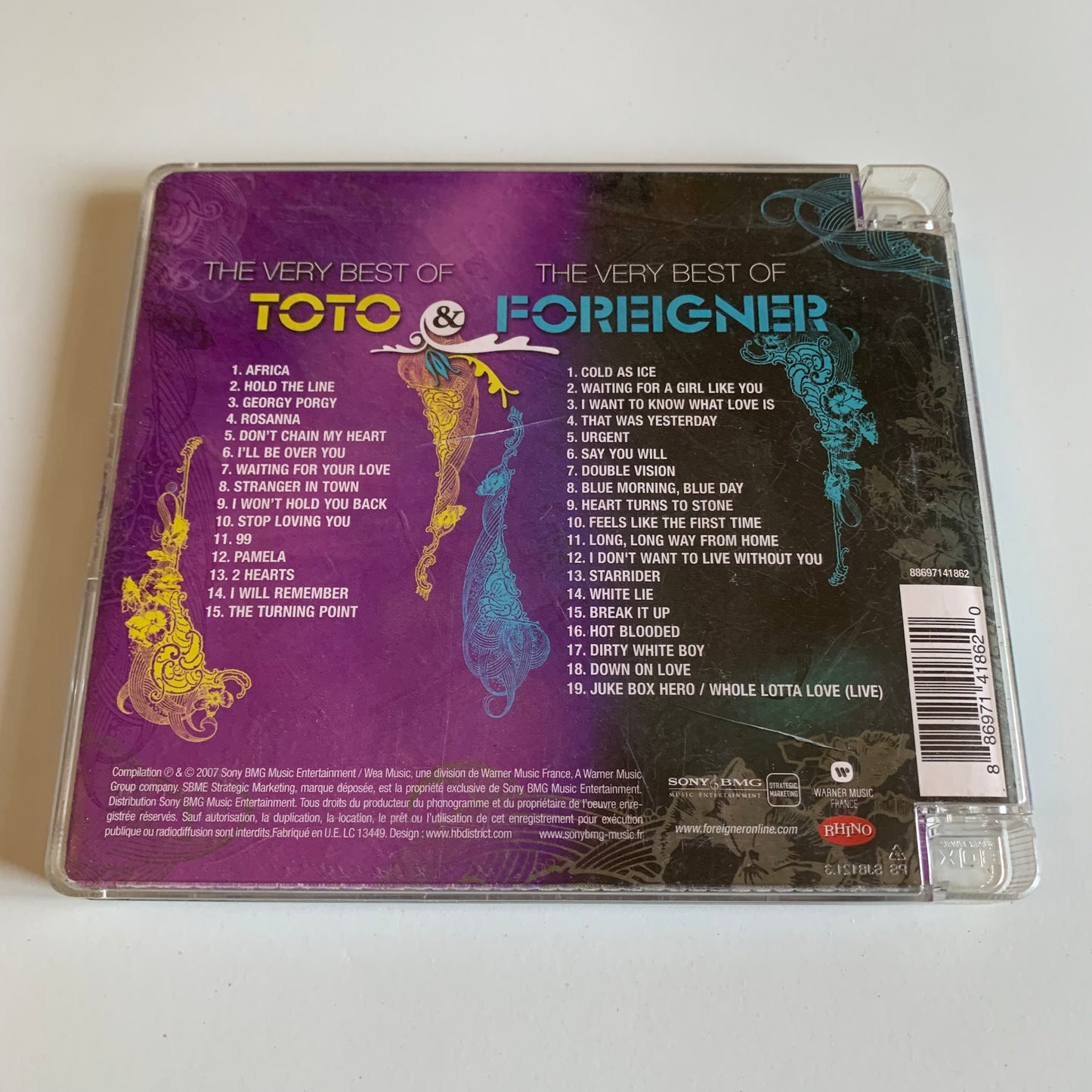 CD - Toto - Foreigner - The Very Best Of Toto & Foreigner - 2007