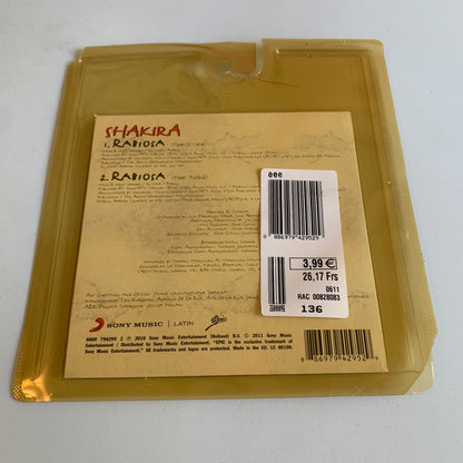 CD - Shakira - Rabiosa - Single 2011 Neuf