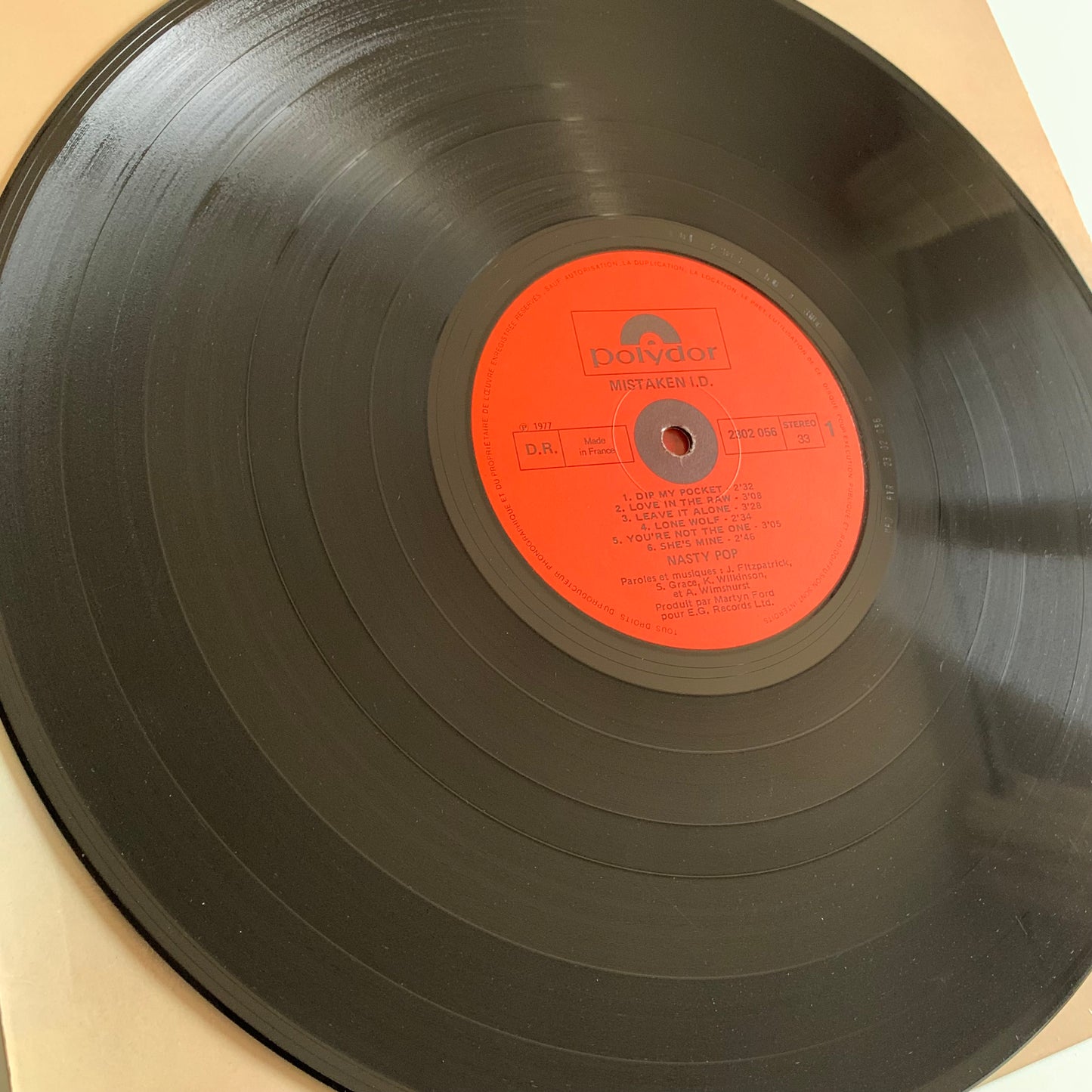 Nasty Pop - Mistaken I. D. - LP 1977
