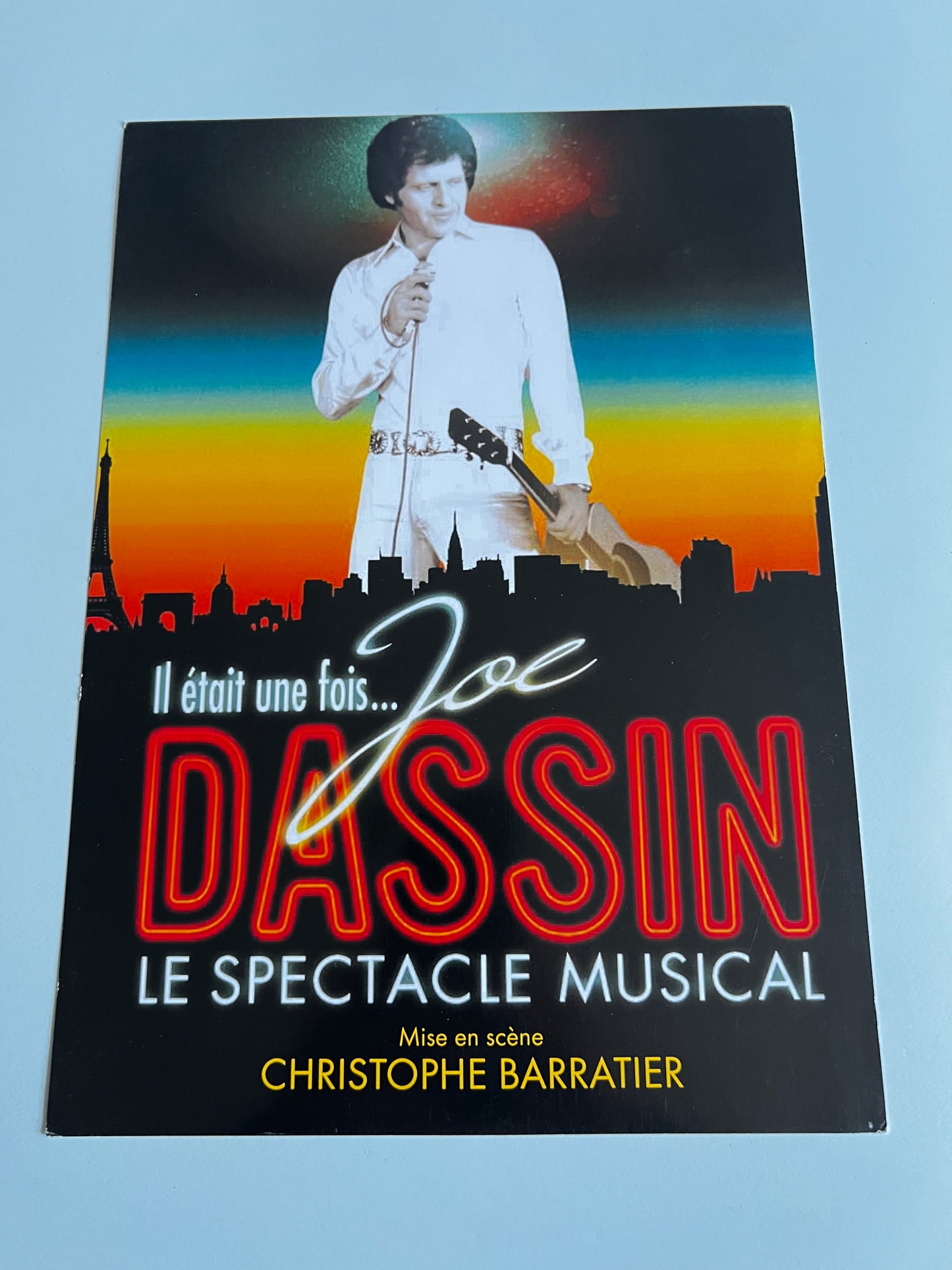 Affiche Poster Originale Spectacle Joe Dassin 2010 Il Était Une Fois - 30x21cm