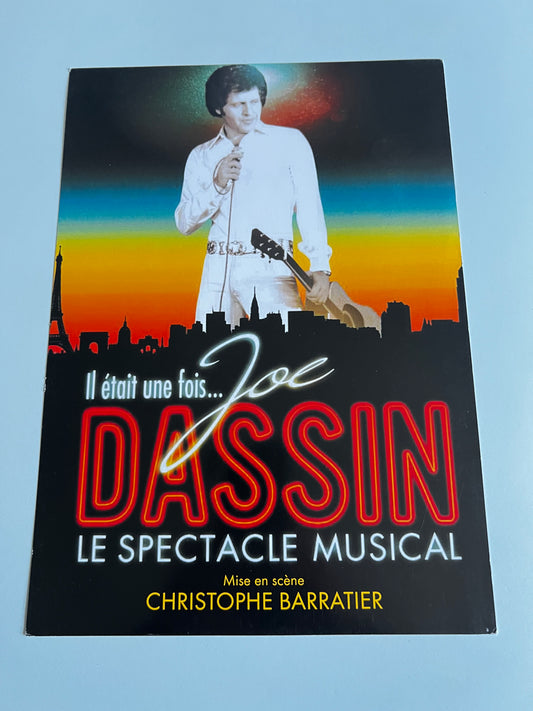 Affiche Poster Originale Spectacle Joe Dassin 2010 Il Était Une Fois - 30x21cm