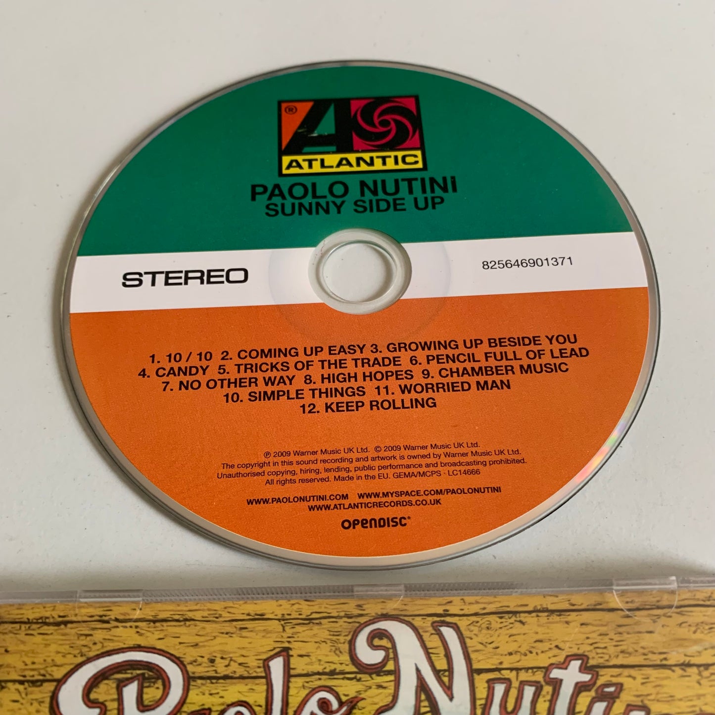 CD - Paolo Nutini - Sunny Side Up - 2009 Occasion