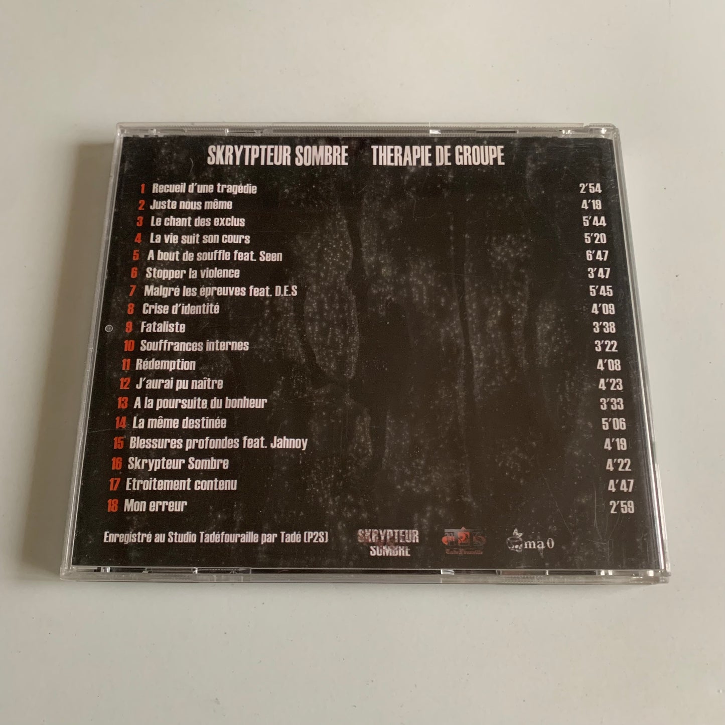 CD - Therapie de Groupe 1 - Skrypteur Sombre - Occasion