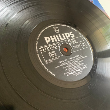 Johnny Hallyday - Quelque Part Un Aigle - LP 1982 Occasion