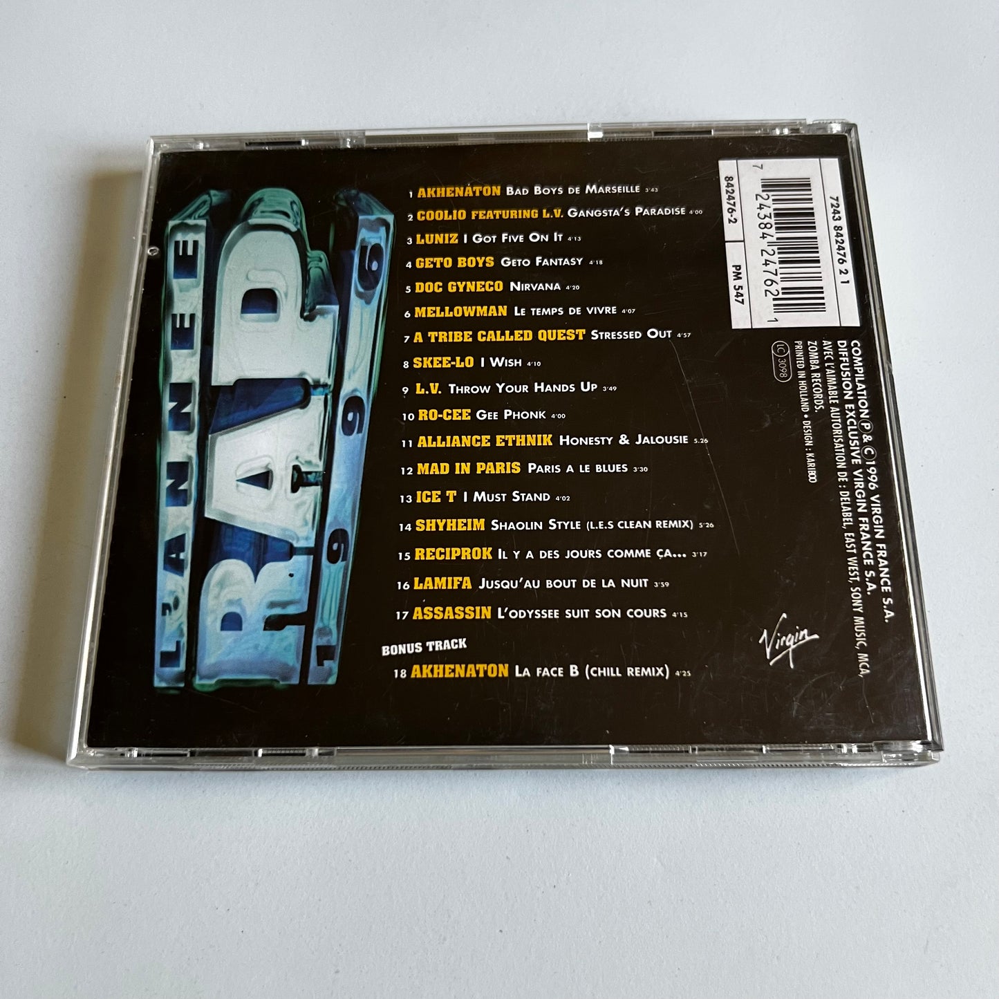 CD - Compilation - L'Année Rap 1996