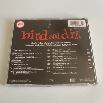 Charlie Parker - Bird And Diz - 1986 Occasion