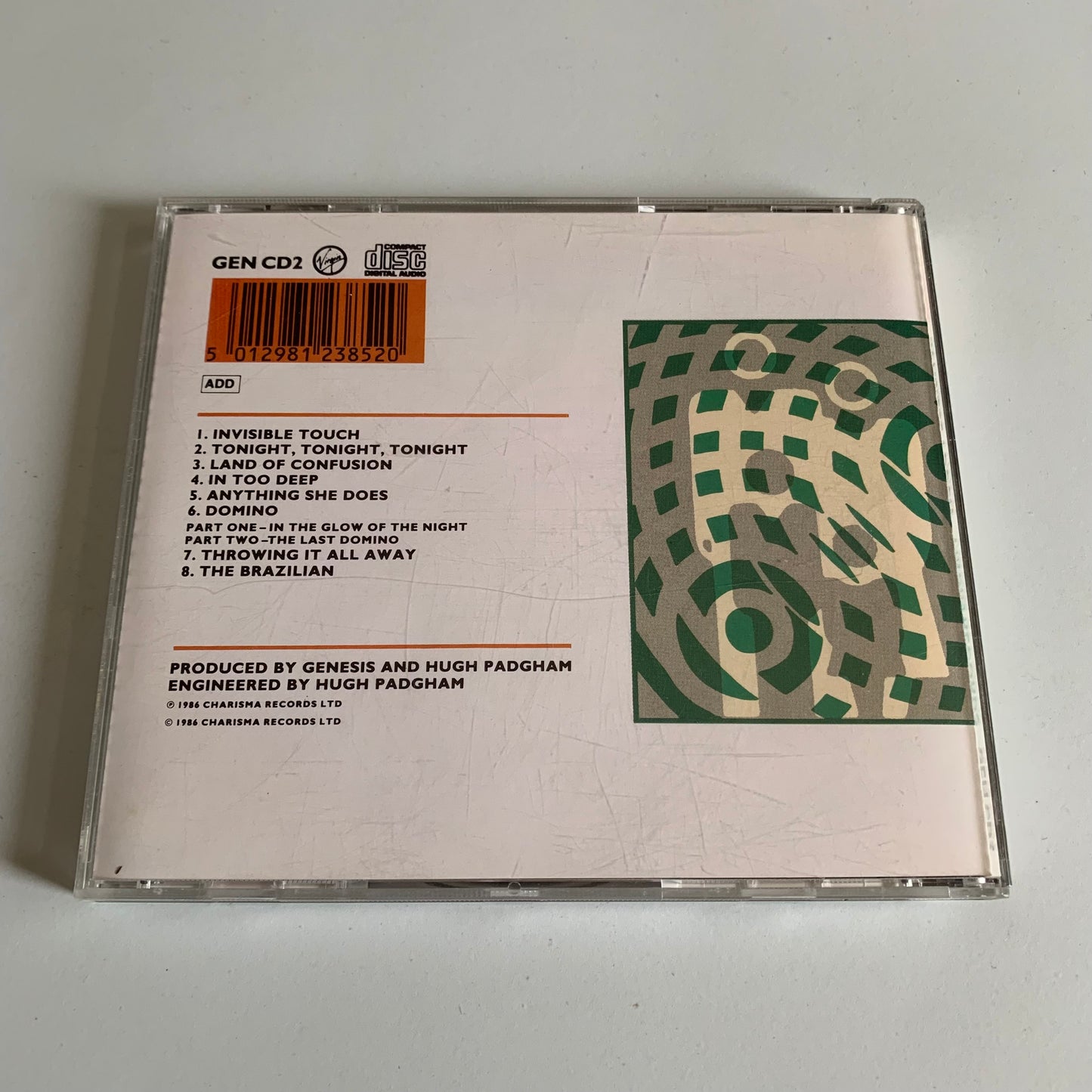 CD - Genesis - Invisible Touch - 1986 Occasion