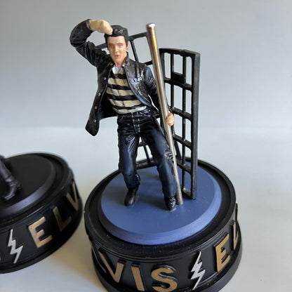 2 Figurines Elvis Presley - The King - Sings Jailhouse Rock - 1994/1998 - Limited Edition