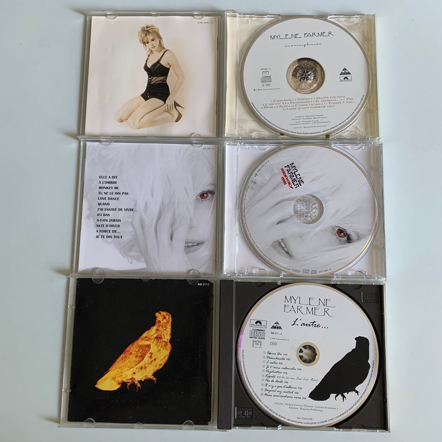 Lot 5 Albums - Mylene Farmer 
- Occasion