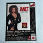 Affiche Originale Concert Janet Jackson 1998 - Page de Magazine 30x23cm