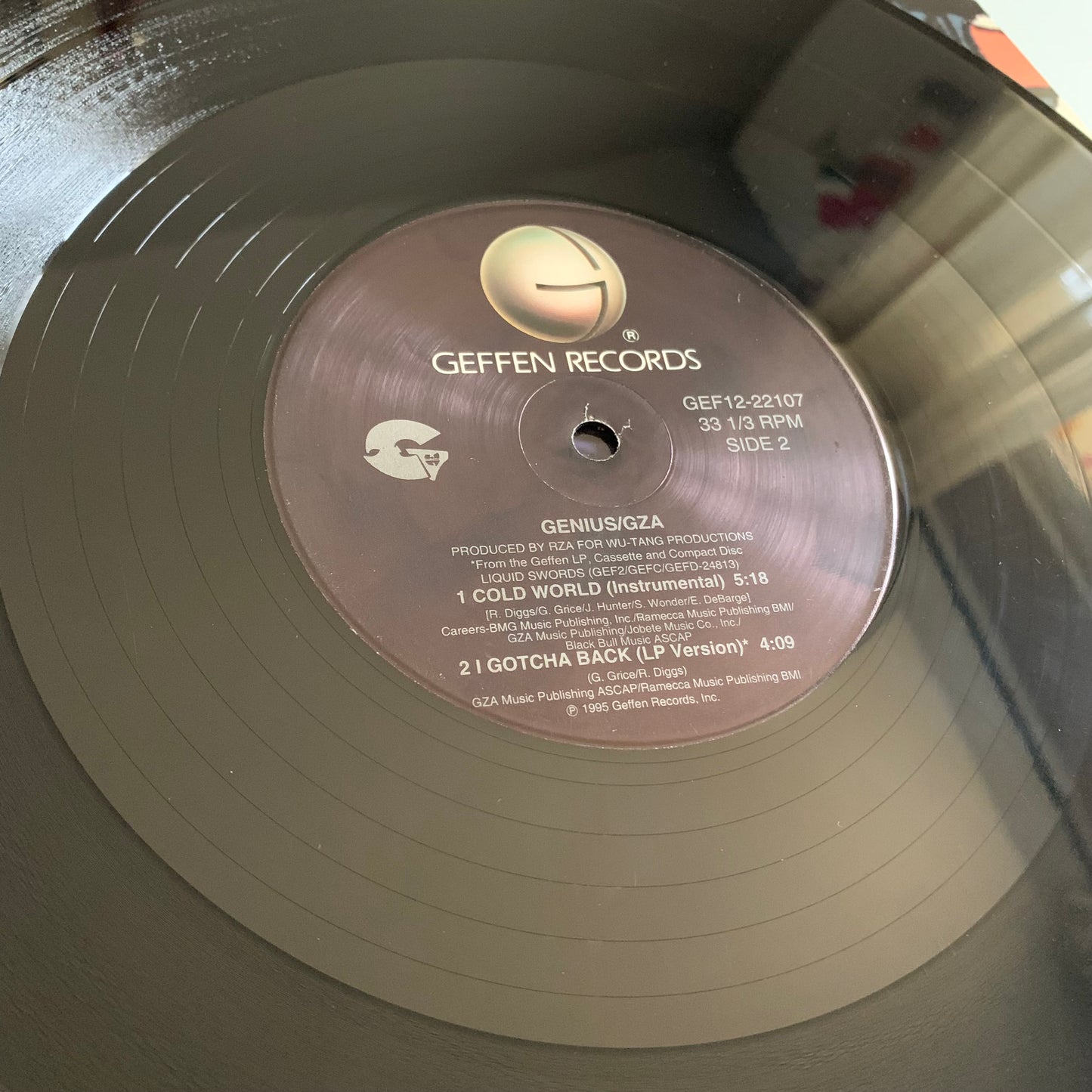 Genius - GZA - Inspektah Deck - Rollie Fingers - Cold World - Single 1995