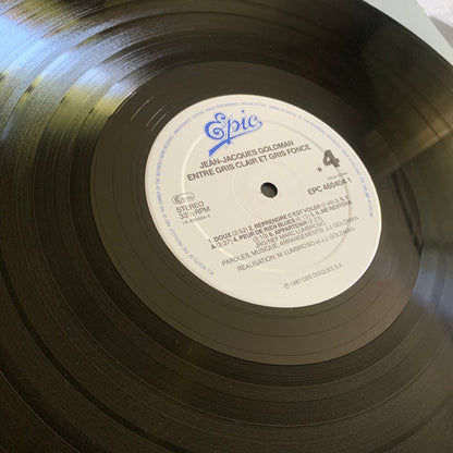 Jean Jacques Goldman - Entre Gris Clair et Gris Foncey - Double LP 1987 Occasion