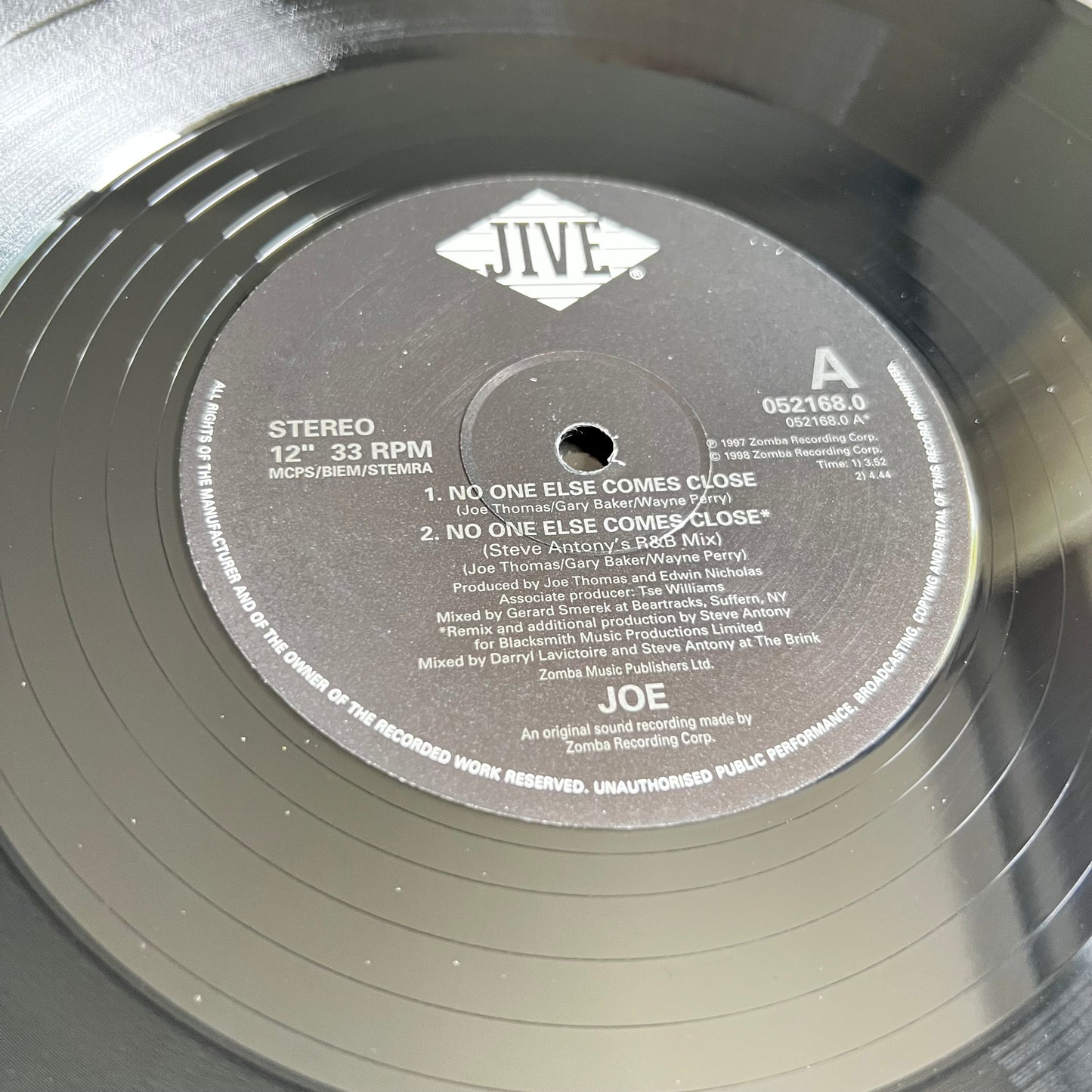 Joe - No One Else Comes Close - Single 1998