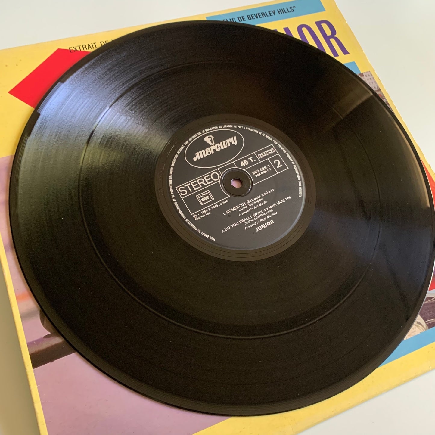 Junior - Do You Really (Want My Love) - Maxi 45t. 1985 Occasion