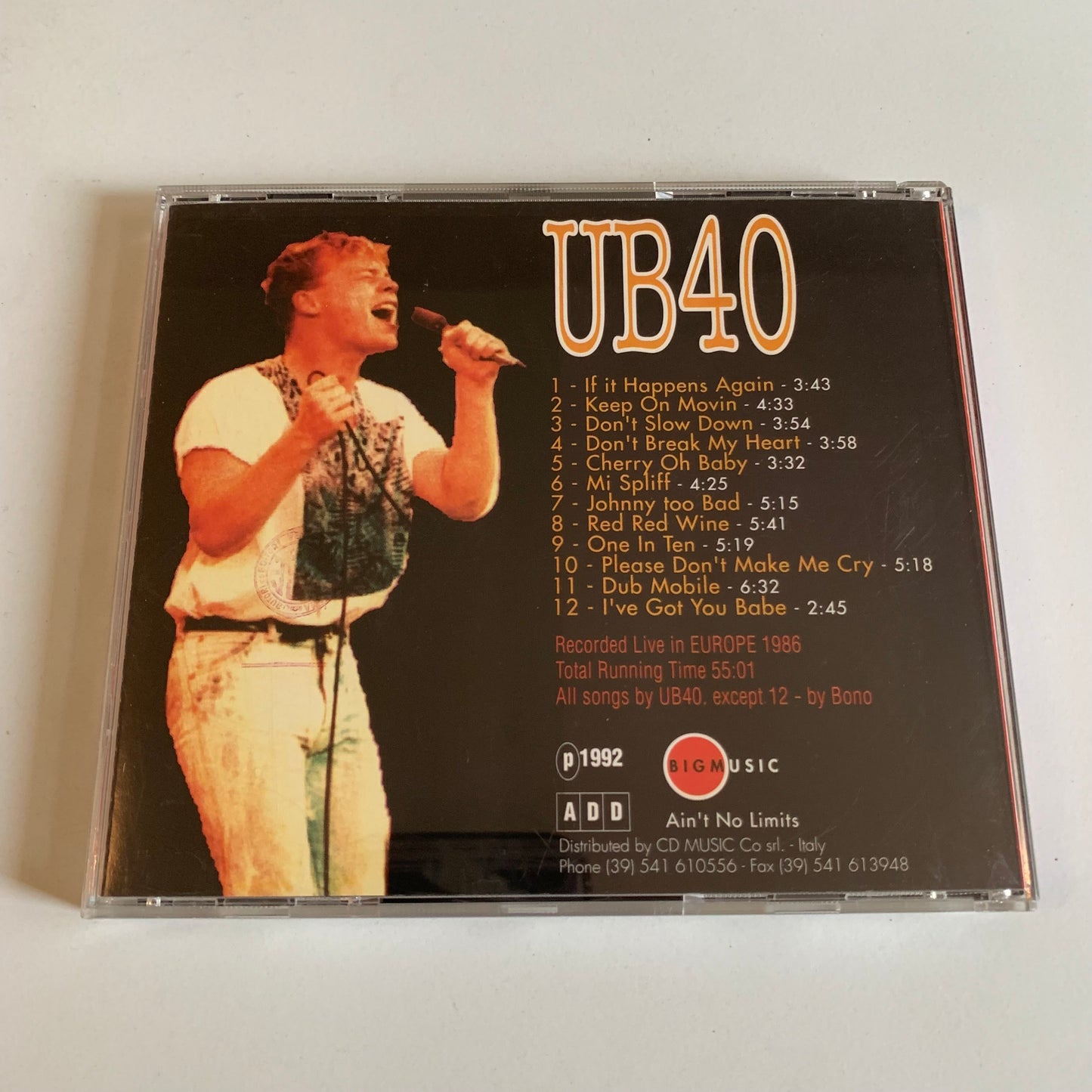 CD - UB40 - Credit To The Nation - 1992 Occasion