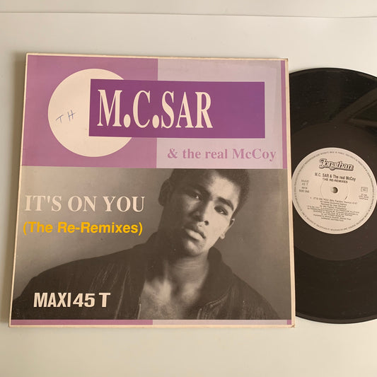 M.C. Sar & The Real McCoy - It's On You (The Re-Remixes) - Maxi 1990 Occasion