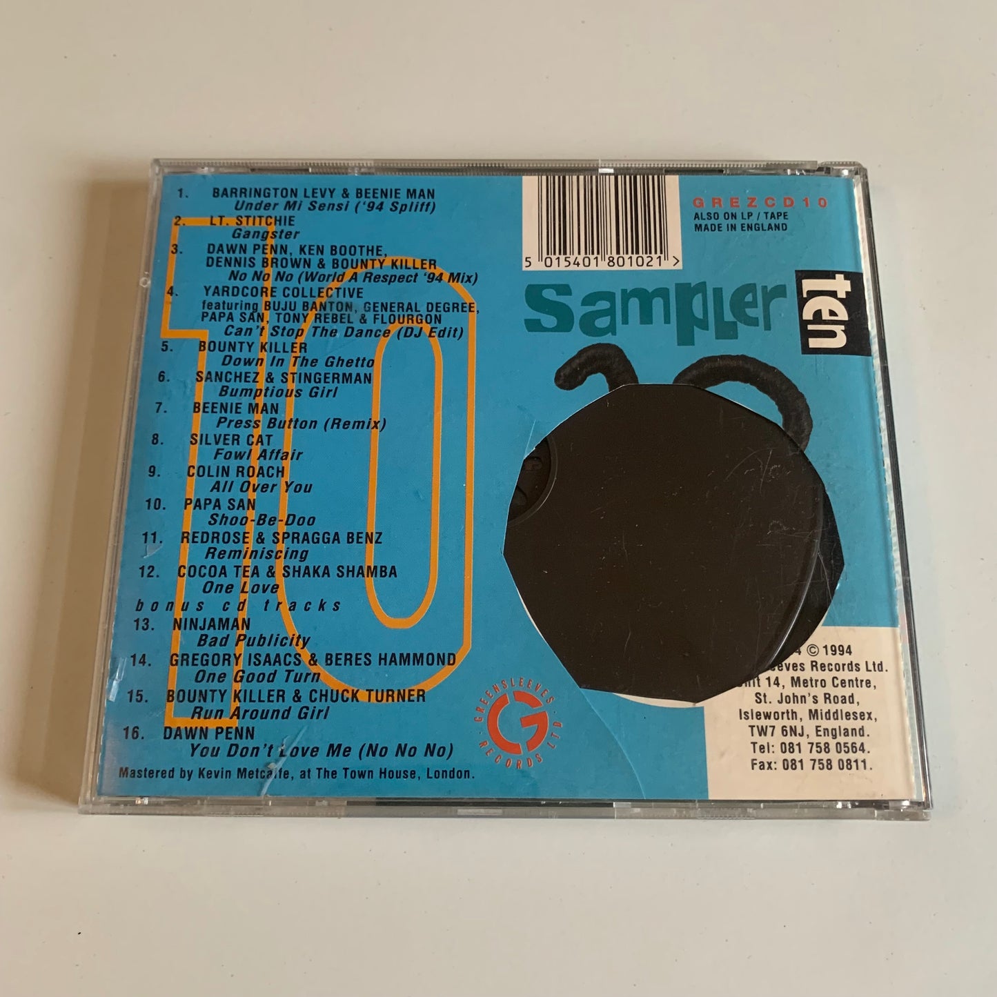 CD - Compilation - Greensleeves Sampler 10 - 1994