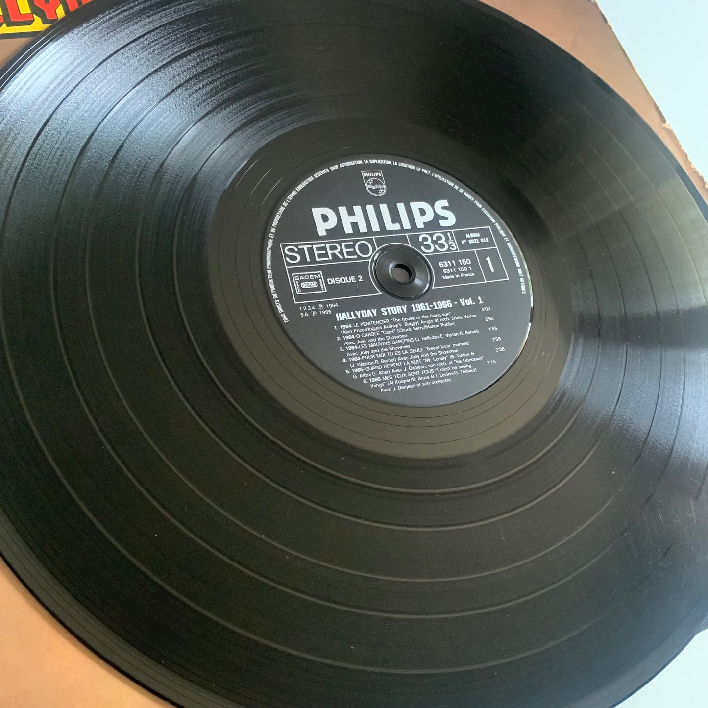 Johnny Hallyday - 1961-1966 - Double LP 1975 Occasion