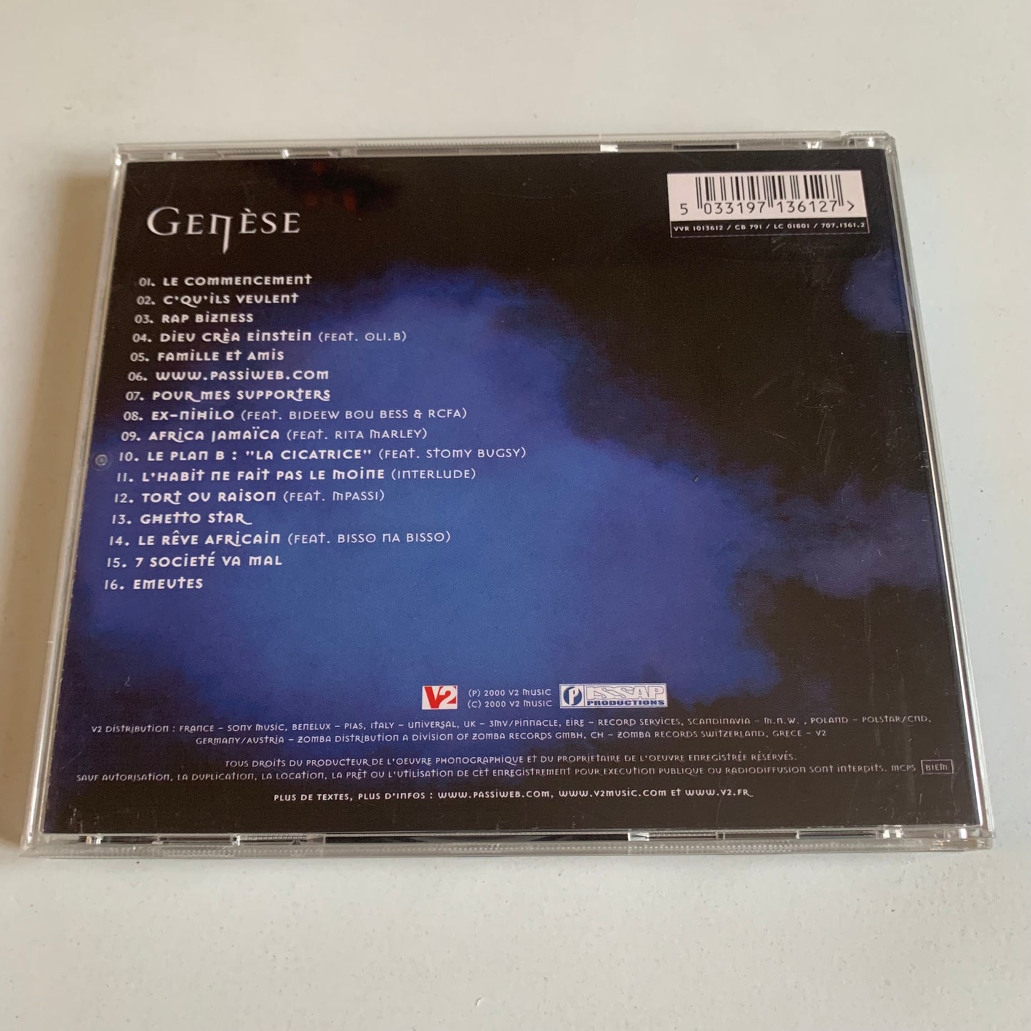 CD - Passi - Genèse - 2000