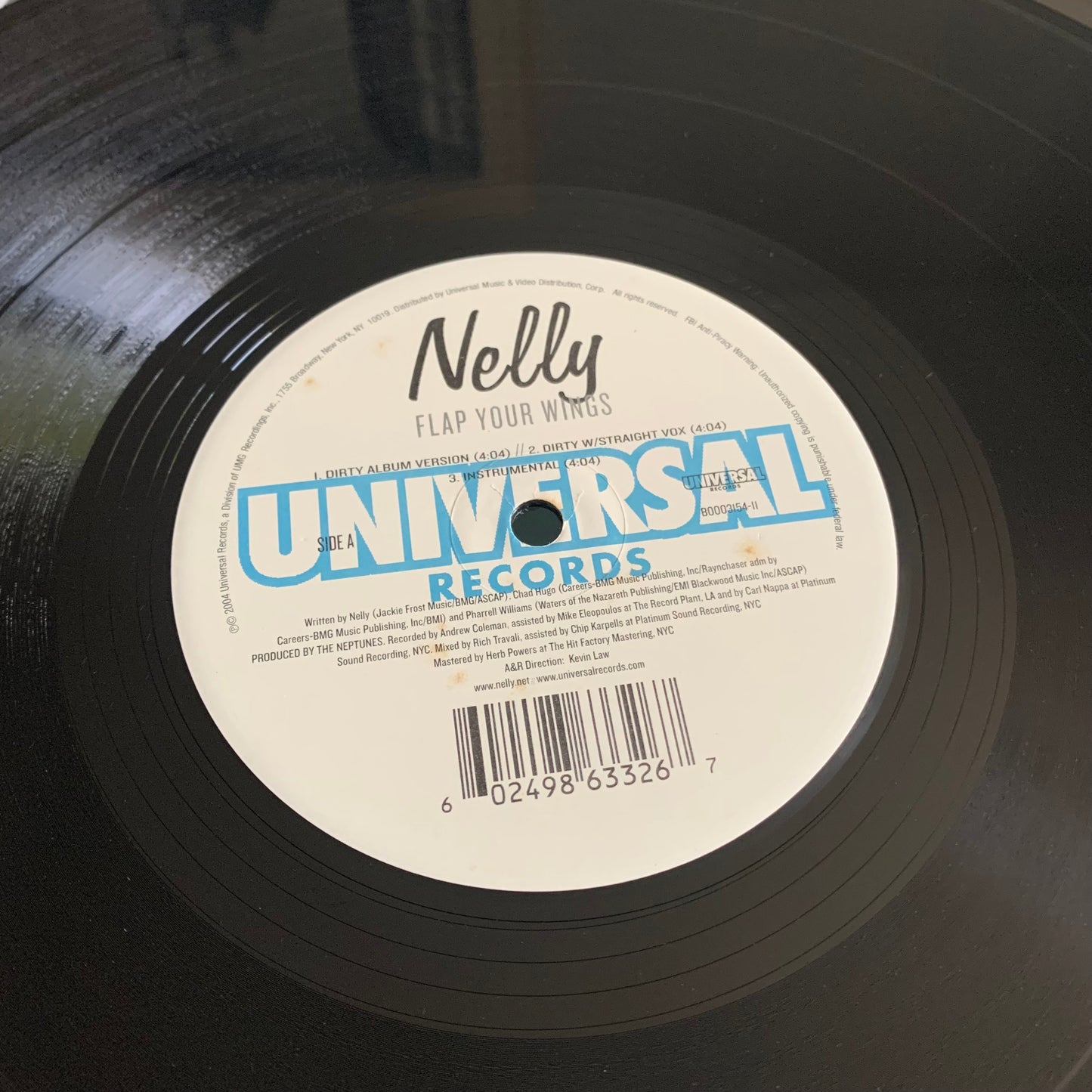Nelly - Flap Your Wings / My Place - 12” 33-1/3 2004 Occasion