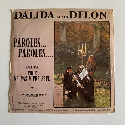 Dalida - Alain Delon - Paroles Paroles - Single 1973