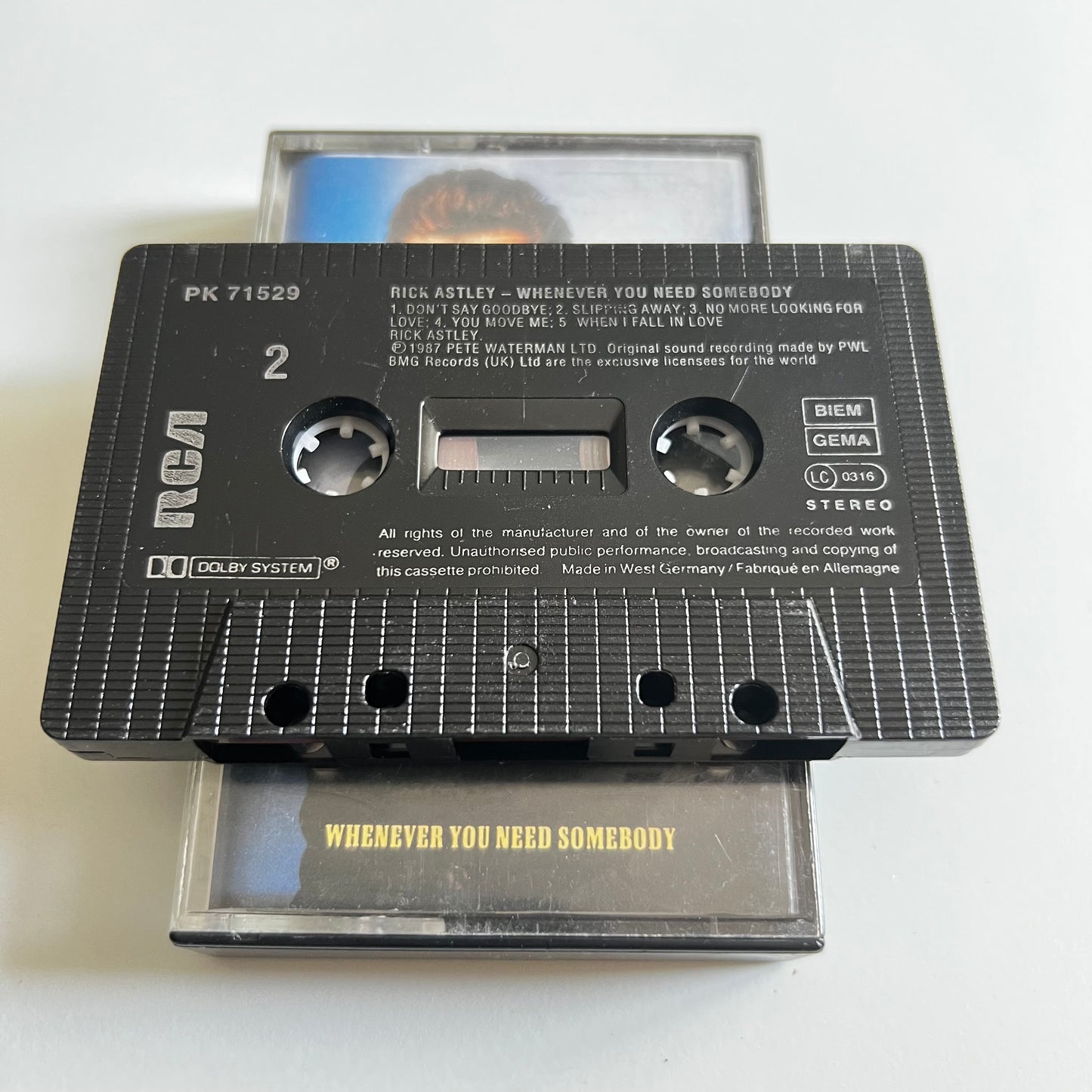 Rick Astley - Whenever You Need Somebody - 1987