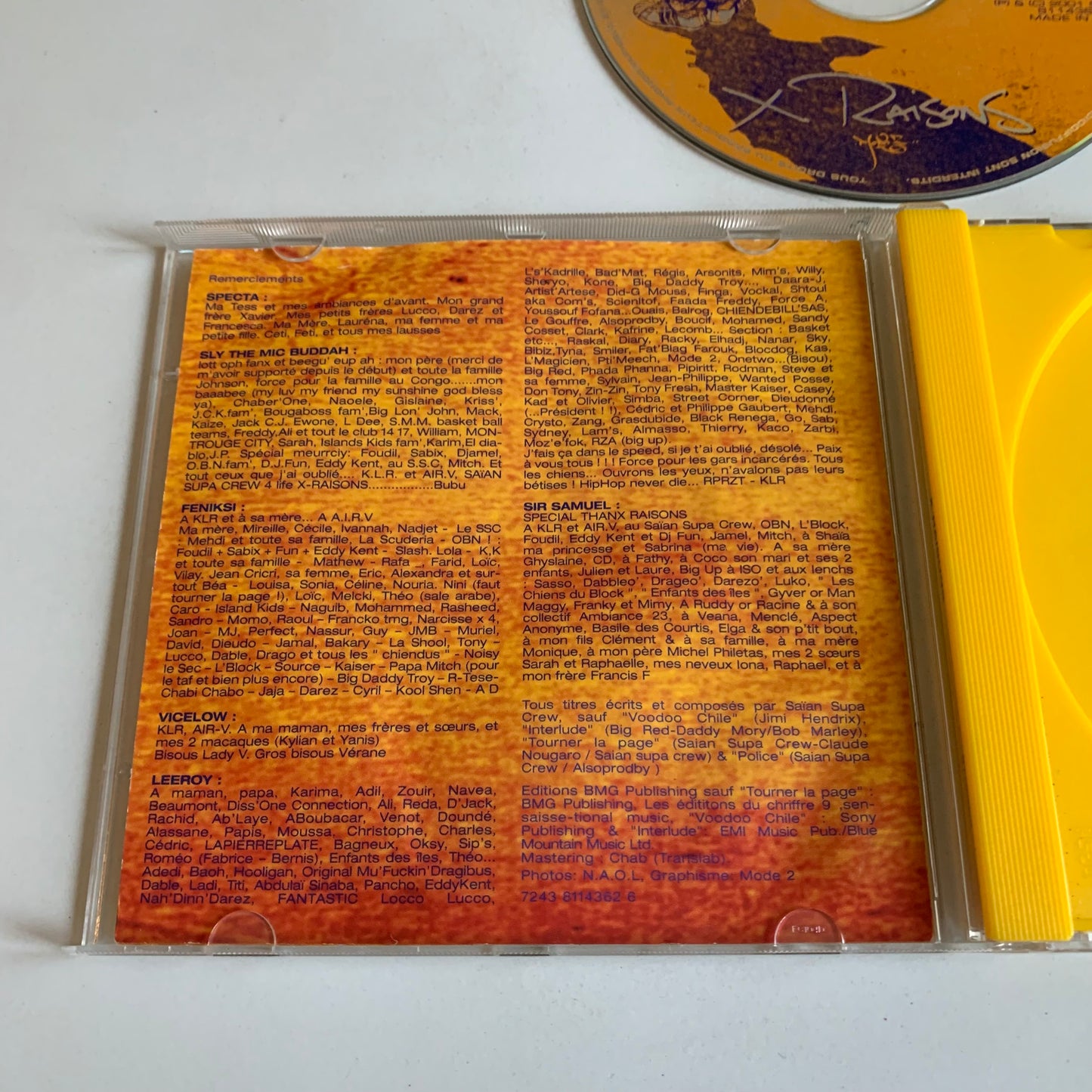 CD - Saïan Supa Crew - X Raisons - 2001