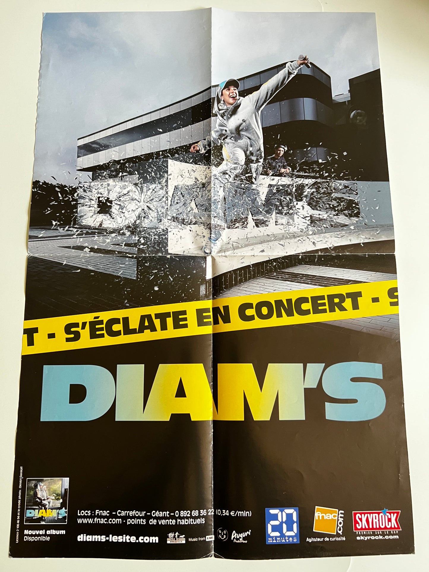 Affiche Poster Original Diam’s S’Eclate En Concert 2009 - 60x40cm